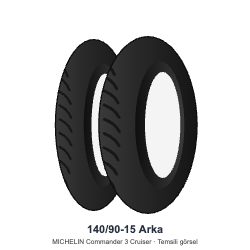 Michelin 140/90-15 Commander 3 Cruiser Arka Lastik