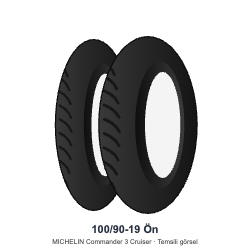 Michelin 100/90-19 Commander 3 Cruiser Ön Lastik
