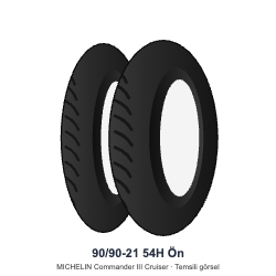 90/90-21 54H Ön Lastik - MICHELIN Commander III Cruiser