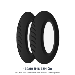 130/90 B16	73H	Ön Lastik - MICHELIN Commander III Cruiser
