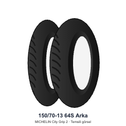 150/70-13	64S	Arka Lastik - MICHELIN City Grip 2
