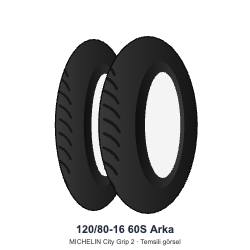 120/80-16	60S	Arka Lastik - MICHELIN City Grip 2