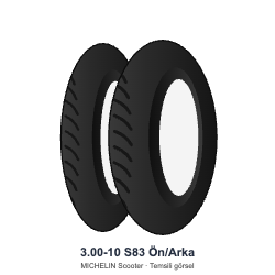 Michelin 3.00-10 S83 Scooter Ön/Arka Lastik