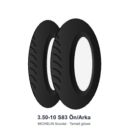 Michelin 3.50-10 S83 Scooter Ön/Arka Lastik