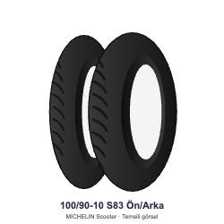 Michelin 100/90-10 S83 Scooter Ön/Arka Lastik