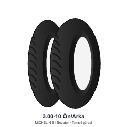 Michelin 3.00-10 S1 Scooter Ön/Arka Lastik