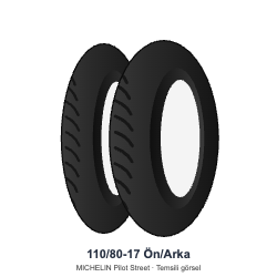Michelin 110/80-17 Pilot Street Ön/Arka Lastik