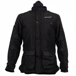 Venom Touring Pro Kışlık Motosiklet Montu (Siyah)