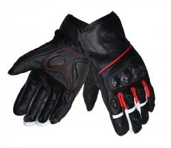 Vexo Extreme Yazlık Deri Eldiven (Kırmızı-Siyah)