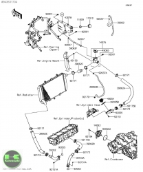 12-20 kawasaki versys 1000 su deposu klz 1000 yedek su deposu 43078-0074