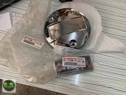 yamaha chappy egsoz krom kapak chappy logosu sıfır orıjınal