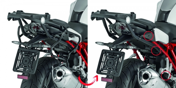GIVI PLXR5117 BMW R1200R - R1200RS (15-18) - R1250R (19) - R1250RS (19) YAN ÇANTA TAŞIYICI
