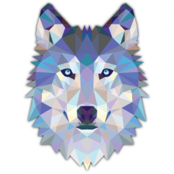 Mr.Sticker ANDG26 - 10080 - Triangle Wolf Sticker