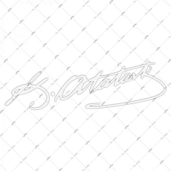 Mr.Sticker RFHLM71 Reflektif Kemal Atatürk İmzası Özel Seri