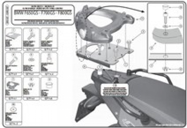 Givi Sr5107 Bmw F 650-700-800 Gs - Adventure (08-18) Arka Çanta Taşıyıcı