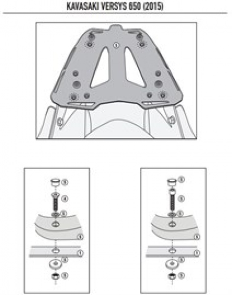 Kappa Kr4114 Kawasaki Versys 650 (15-18) Arka Çanta Taşıyıcı