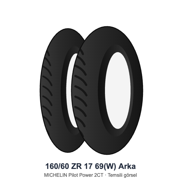 160/60 ZR 17 69(W) Arka Lastik - MICHELIN Pilot Power 2CT