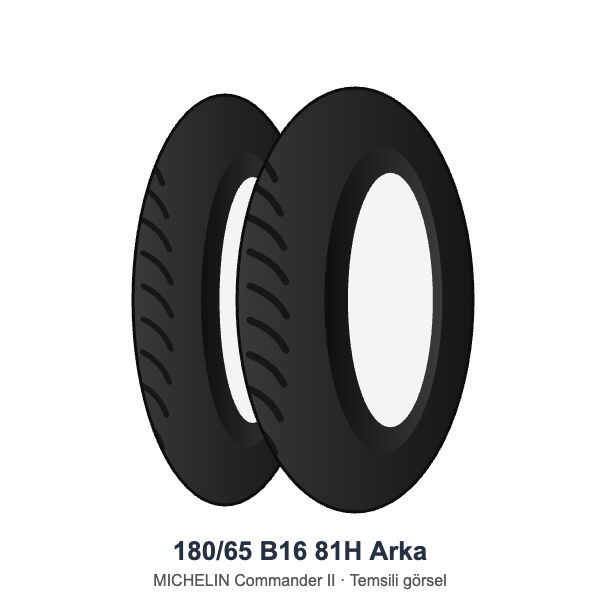 180/65 B16	81H	Arka Lastik - MICHELIN Commander II