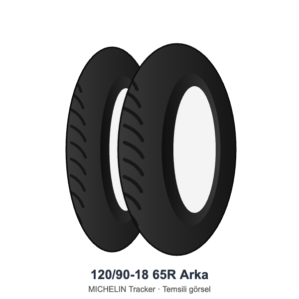 120/90-18 65R Arka Lastik - MICHELIN Tracker