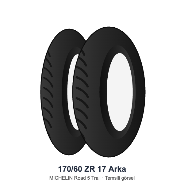 Michelin 170/60 ZR 17 Road 5 Trail Arka Lastik