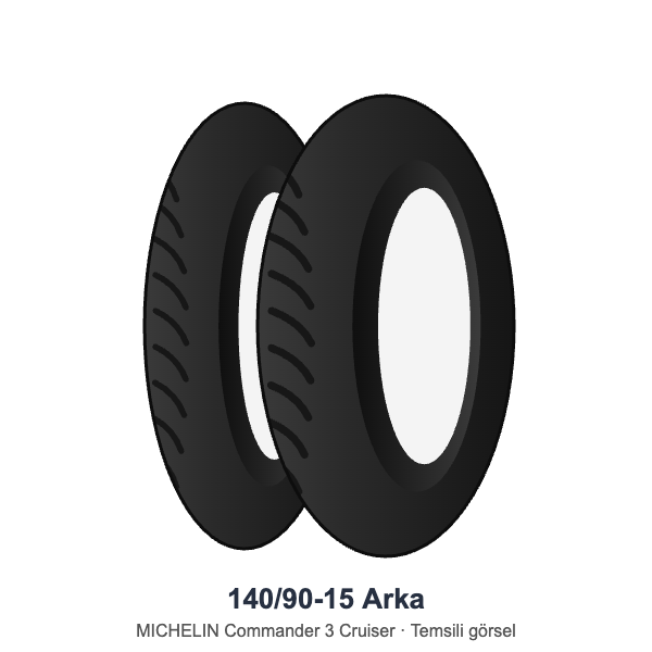 Michelin 140/90-15 Commander 3 Cruiser Arka Lastik