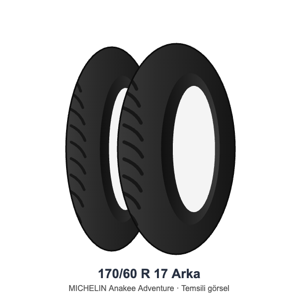 Michelin 170/60 R 17 Anakee Adventure Arka Lastik