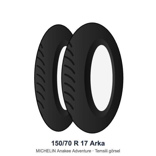 Michelin 150/70 R 17 Anakee Adventure Arka Lastik