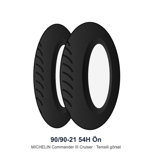 90/90-21 54H Ön Lastik - MICHELIN Commander III Cruiser