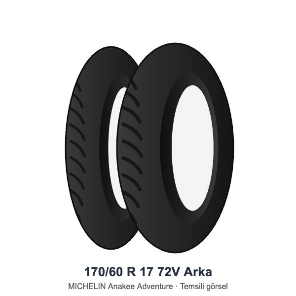 170/60 R 17	72V	Arka Lastik - MICHELIN Anakee Adventure