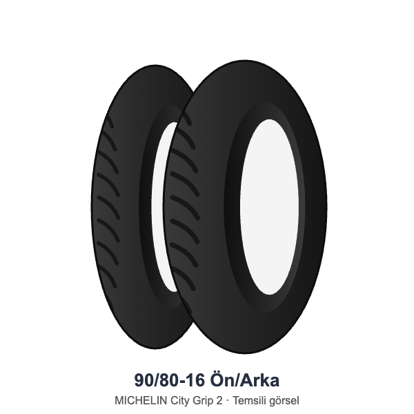 Michelin 90/80-16 City Grip 2 Ön veya Arka Lastik