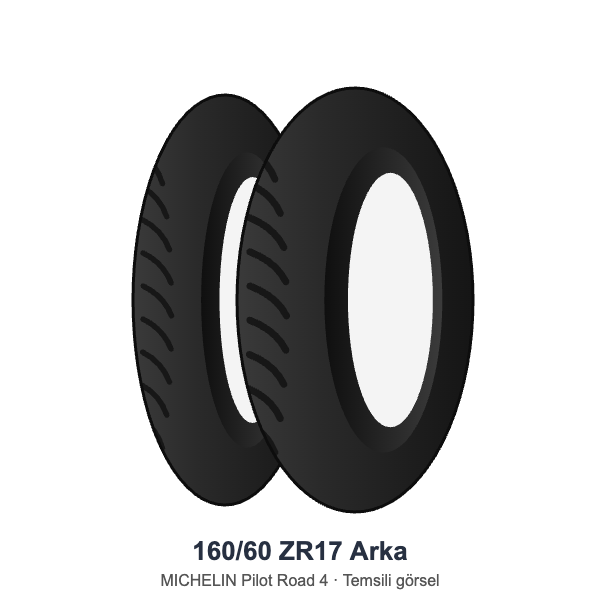 Michelin 160/60 ZR17 Arka Lastik Pilot Road 4