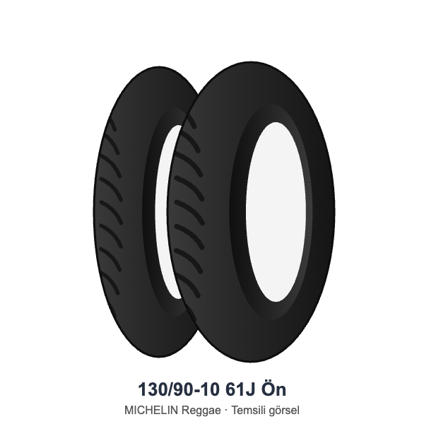 130/90-10	61J	 Ön  Lastik - MICHELIN Reggae