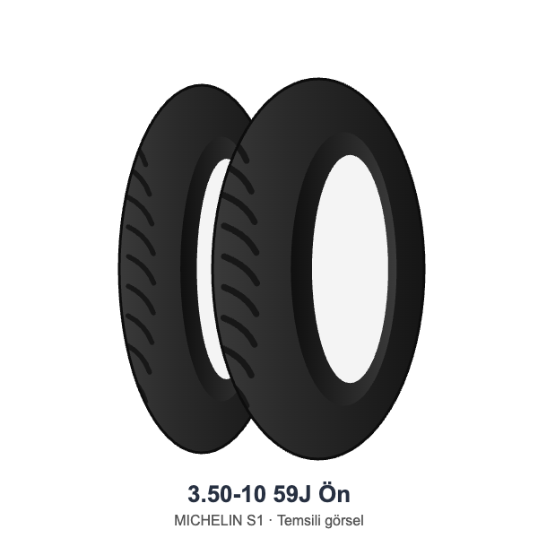 3.50-10 59J Ön Lastik - MICHELIN S1