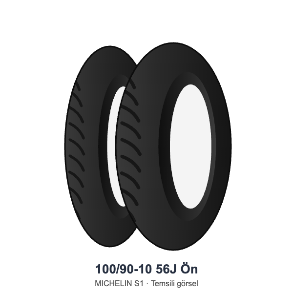 100/90-10	56J	Ön Lastik - MICHELIN S1