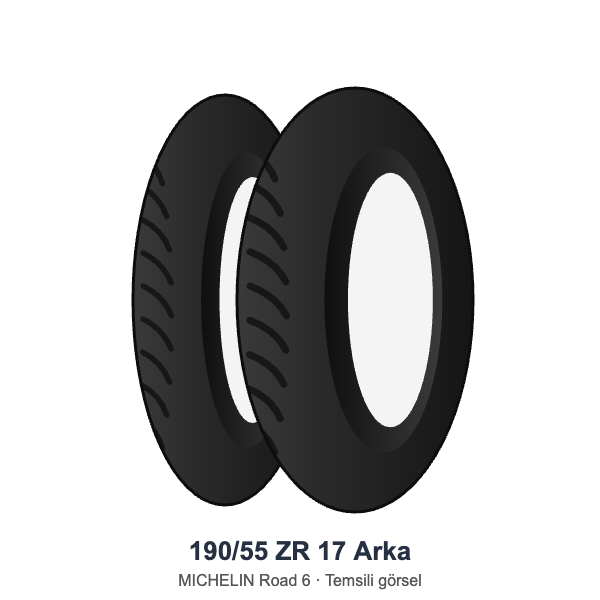 Michelin 190/55 ZR 17 Arka Lastik Road 6
