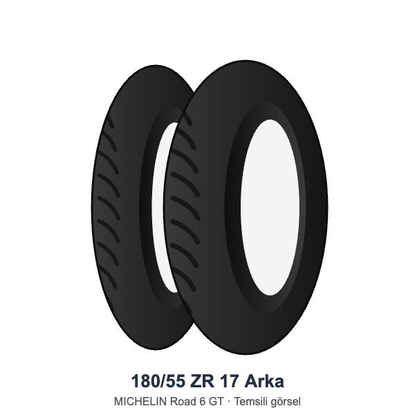 Michelin 180/55 ZR 17 Arka Lastik Road 6 GT