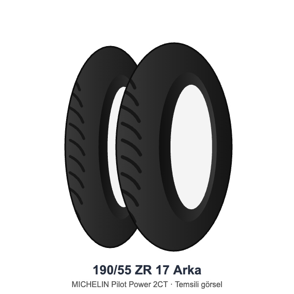 Michelin 190/55 ZR 17 Arka Lastik Pilot Power 2CT