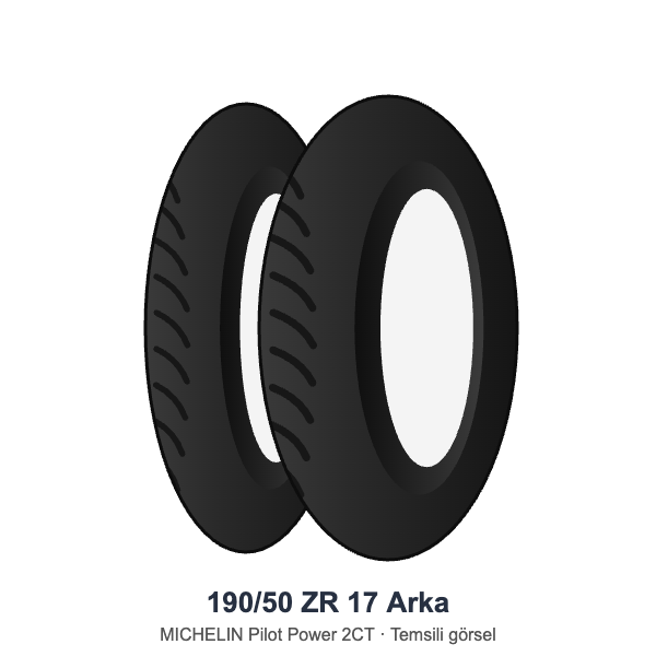 Michelin 190/50 ZR 17 Arka Lastik Pilot Power 2CT