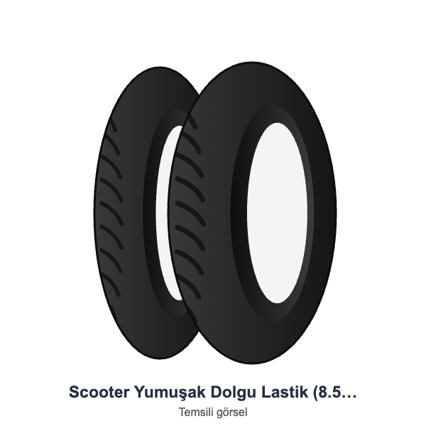 Scooter Yumuşak Dolgu Lastik (8.5 İnçh)
