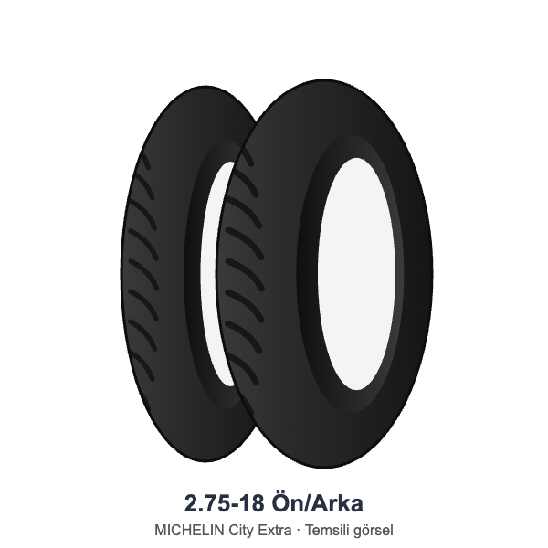 Michelin 2.75-18 City Extra Ön veya Arka Lastik