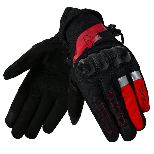 Vexo Scout Carbon H2O Kışlık Eldiven (Kırmızı-Siyah)