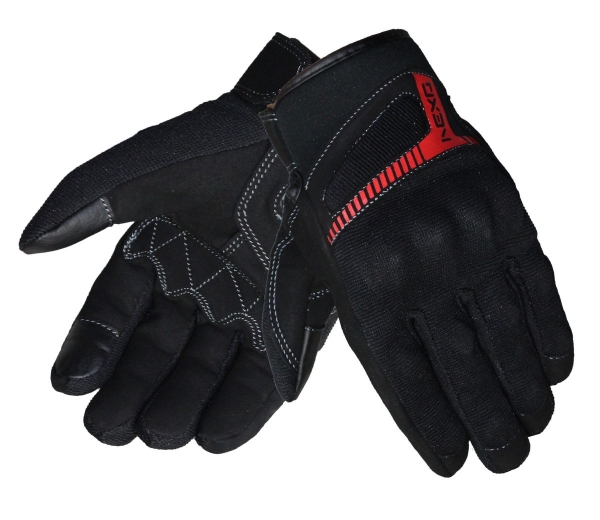 Vexo Splash 2 Yazlık Korumalı Eldiven (Kırmızı-Siyah)