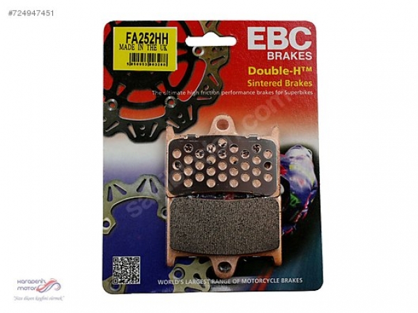 Yamaha MT-07 Moto Cage ön fren balatası EBC FA252HH sinterli bal