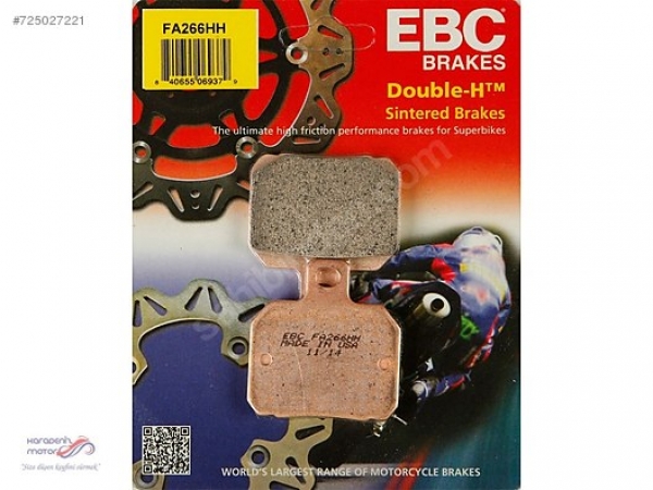 Ducati Panigale 1299 arka fren balatası EBC FA266HH sinterli bal