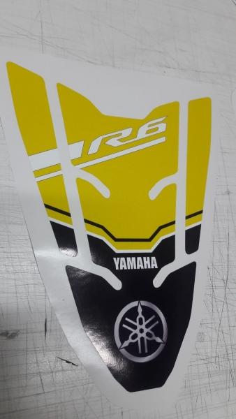 Yamaha Yzf R6 Race Blue Özel Tank Pad
